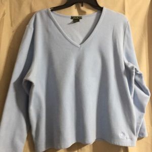 Fleece V neck top